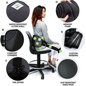 BetterBack Therapy - Sit in Perfect Posture + Lower Back Pain Relief (Heat and Ice Healing) - Portable Ergonomic Office Chair