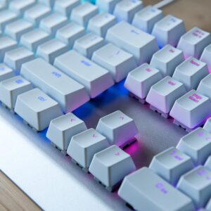 Razer BlackWidow X Chroma Mechanical Gaming Keyboard: Green Key Switches - Tactile & Clicky - Chroma RGB Lighting - Military-Grade Metal Construction - Mercury White