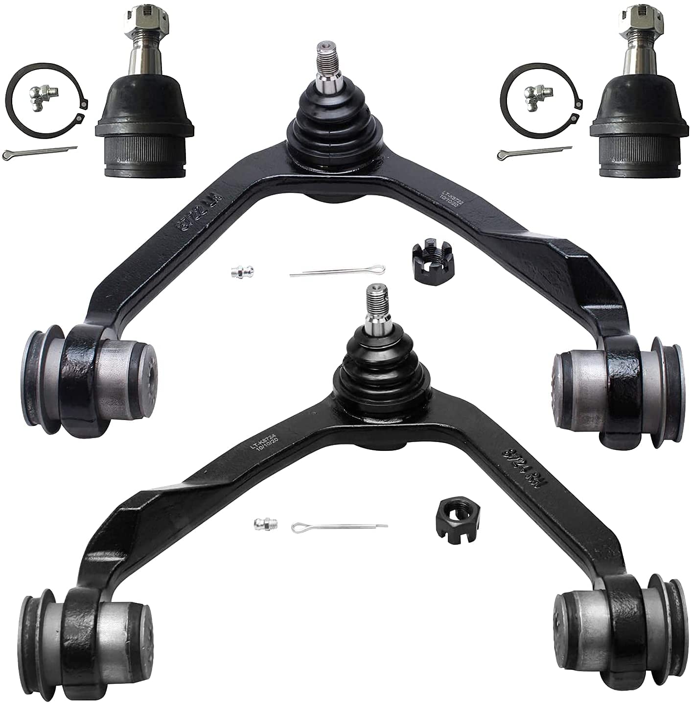 Detroit Axle - RWD Front End 10pc Suspension Kit for Ford F-150 F-250 Expedition Lincoln Navigator Blackwood, 2 Upper Control Arms 2 Lower Ball Joints 2 Sway Bars 4 Tie Rods Replacement