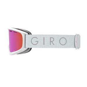 Giro Index OTG Adult Snow Goggles - White Core Light Strap with Amber Pink Lens (2021)