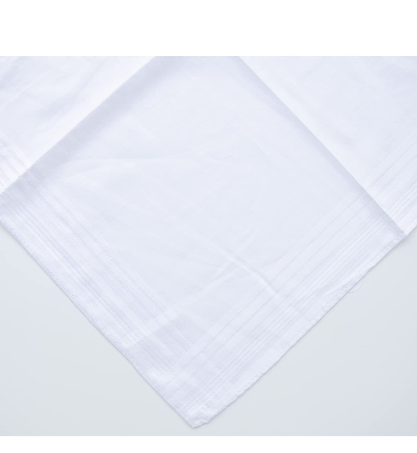 MileyMarla Men's White 100% Cotton Handkerchief Hankie Hankerchieves 6PCS