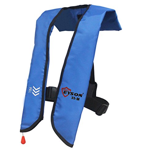 Eyson Inflatable Life Jacket Life Vest Basic Manual (709 Blue Manual)