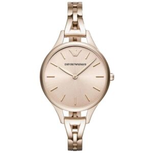 emporio armani women's ar11055 dress watch analog display quartz pink watch