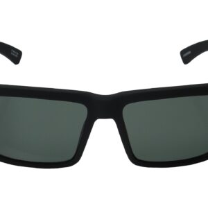 Spy Optic Montana Sunglasses Matte Black w/ Happy Grey Green Lens + Sticker