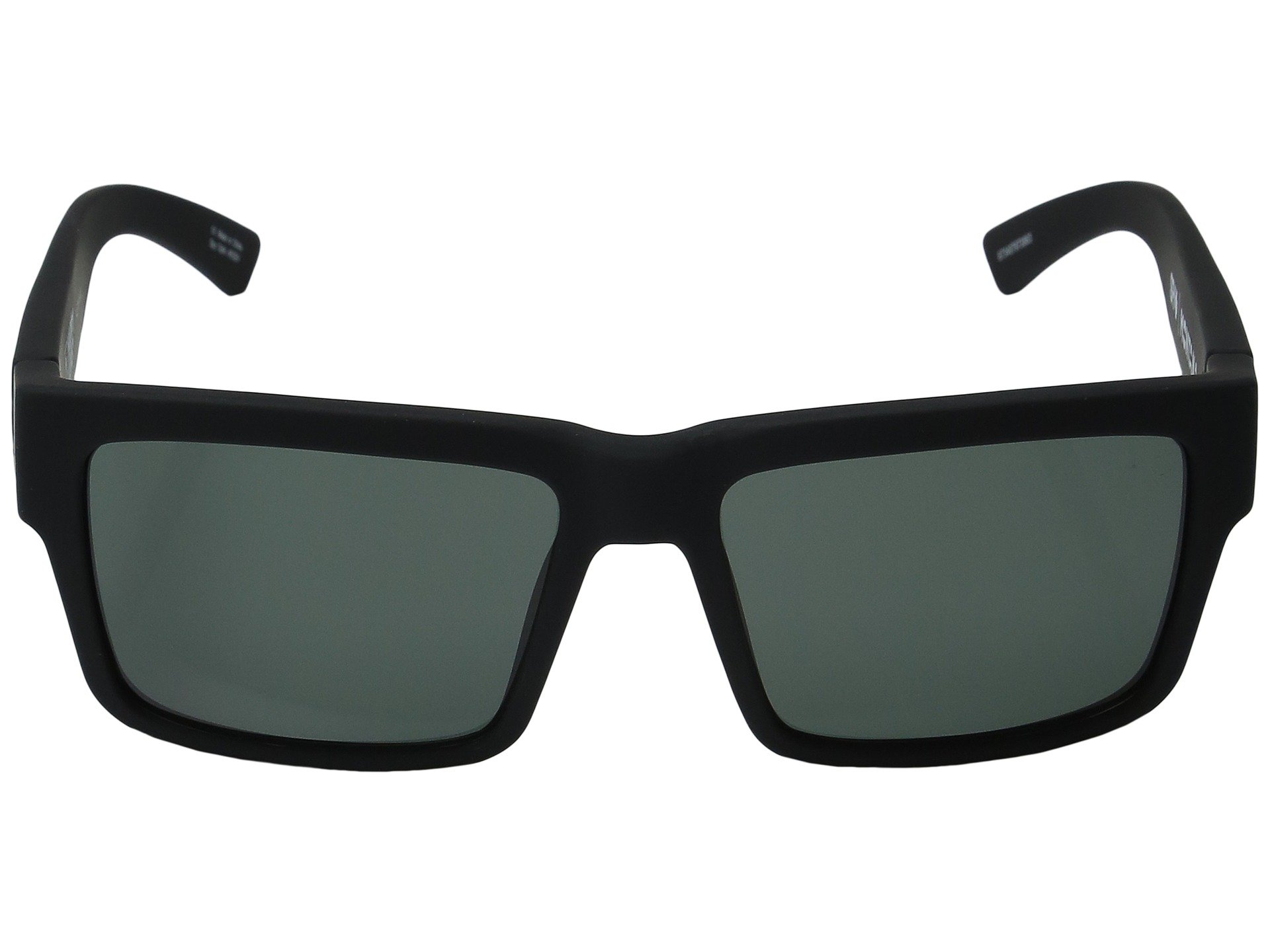 Spy Optic Montana Sunglasses Matte Black w/ Happy Grey Green Lens + Sticker