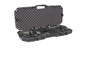 plano 36” tactical series long gun rifle case, black, gun and accessory storage with internal locking protective foam, hard gun case for rifle or shotgun