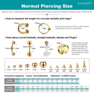 JEWELRIESHOP 60pcs Nose Ring Studs Stainless Steel CZ Nose Piercing Jewelry Bone Studs for Women Men Hypoallergenic 22G (1.6mm-2.5mm,White CZ)