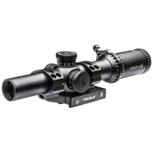 TRUGLO Omnia Tactical Hunting Shooting Durable Fogproof Shock Resistant 30mm One-Piece Aluminum Tube Illuminated All Purpose Tactical Reticle Riflescope | Flip-Up Lens Cap Included | 6 1-6X24 30MM