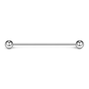 Ruifan 16 Gauge Industrial Barbell Cartilage Earring Body Piercing Jewelry 1 1/2 Inch(38mm) - Mix Color