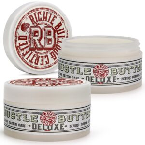 hustle butter tattoo aftercare tattoo balm value size 2pk for new & older tattoos - safe while healing - essential tattoo supplies vegan tattoo lotion no-petroleum