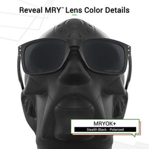 Mryok+ Polarized Replacement Lenses for Oakley Crankshaft OO9239 - Stealth Black