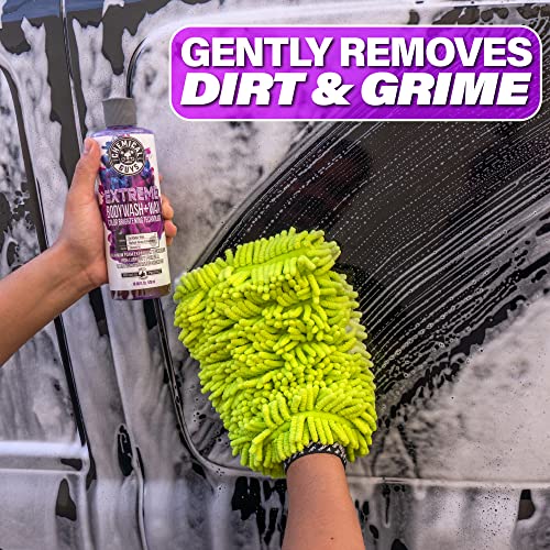 Chemical Guys CWS207 Extreme Bodywash & Wax Foaming Car Wash Soap, (Works with Foam Cannons/Guns or Bucket Washes) For Trucks, Motorcycles, RVs & More, 128 fl oz (1 Gallon), Grape Scent