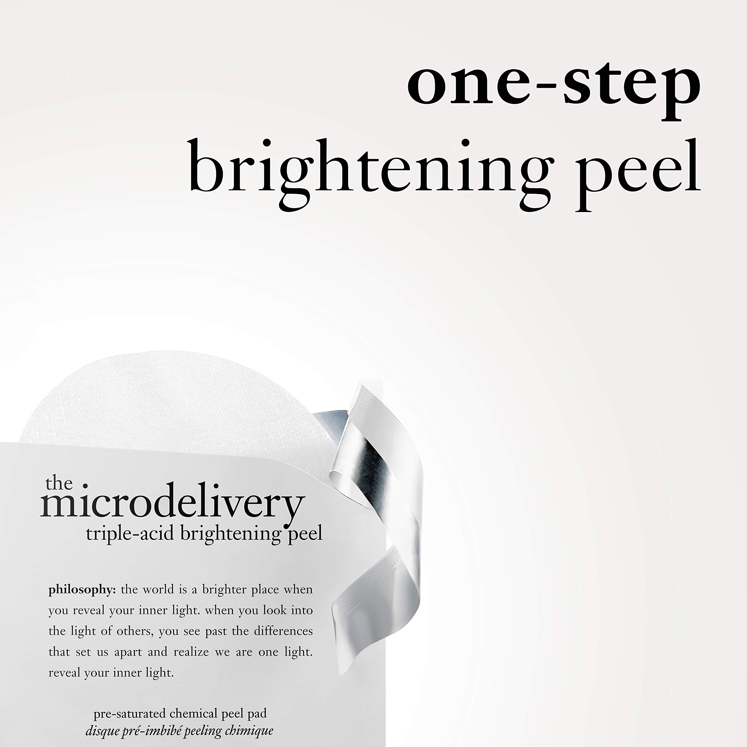 philosophy microdelivery - triple-acid brightening peel, 12 ct