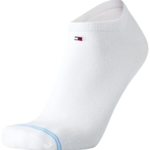 Tommy Hilfiger Men's 5 Pair Casual Liner Sockshosiery, white, Shoe Size 7-12