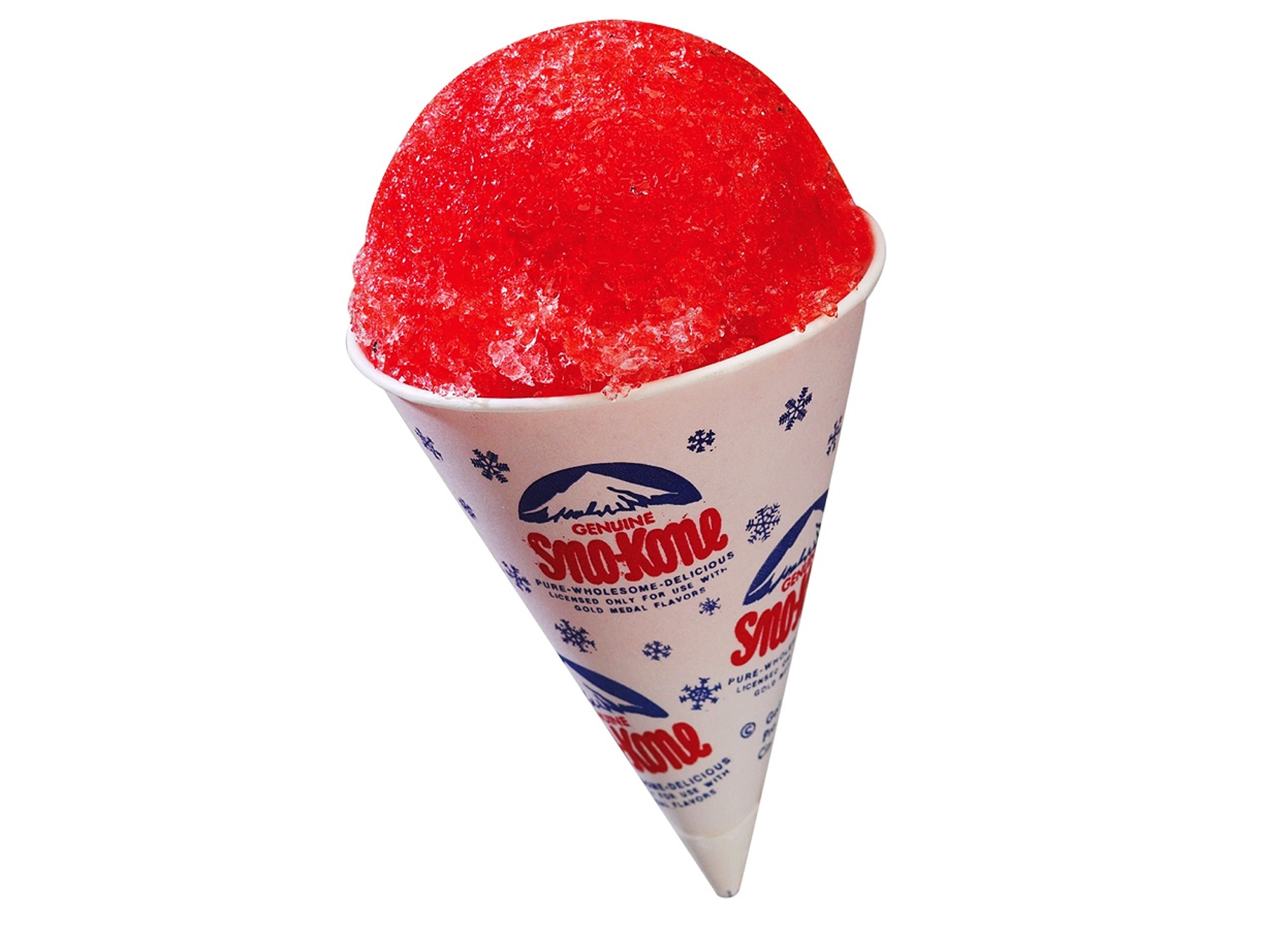 MC Distributors - Gold Medal 100 Retro 6oz Snow Cone Cups - Wax Coated (Genuine "Sno-Kone") (100 Pack)