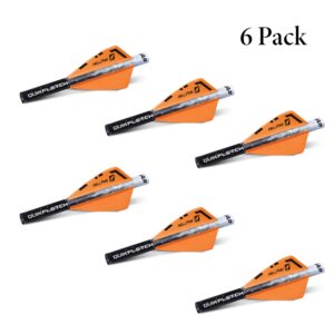 New Archery Products White, Quickfletch 2" Hellfire Fletching (6 Pack), Orange, 6 Count (Pack of 1)