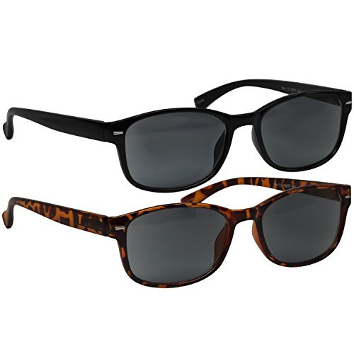 Sun Readers -9505H - 1 Sun Black + 1 Sun Tortoise -1.75