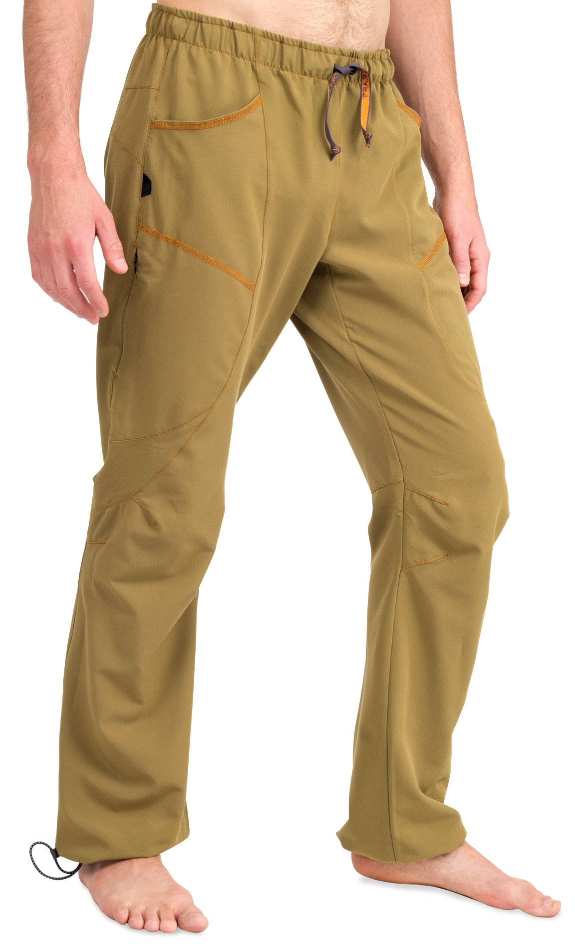 Ucraft "Xlite Rock Climbing, Bouldering and Yoga Pants. Lightweight, Stretching, Breathable (Size M, Color Mustard)