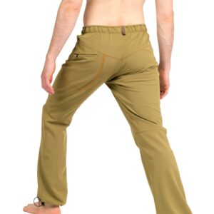 Ucraft "Xlite Rock Climbing, Bouldering and Yoga Pants. Lightweight, Stretching, Breathable (Size M, Color Mustard)