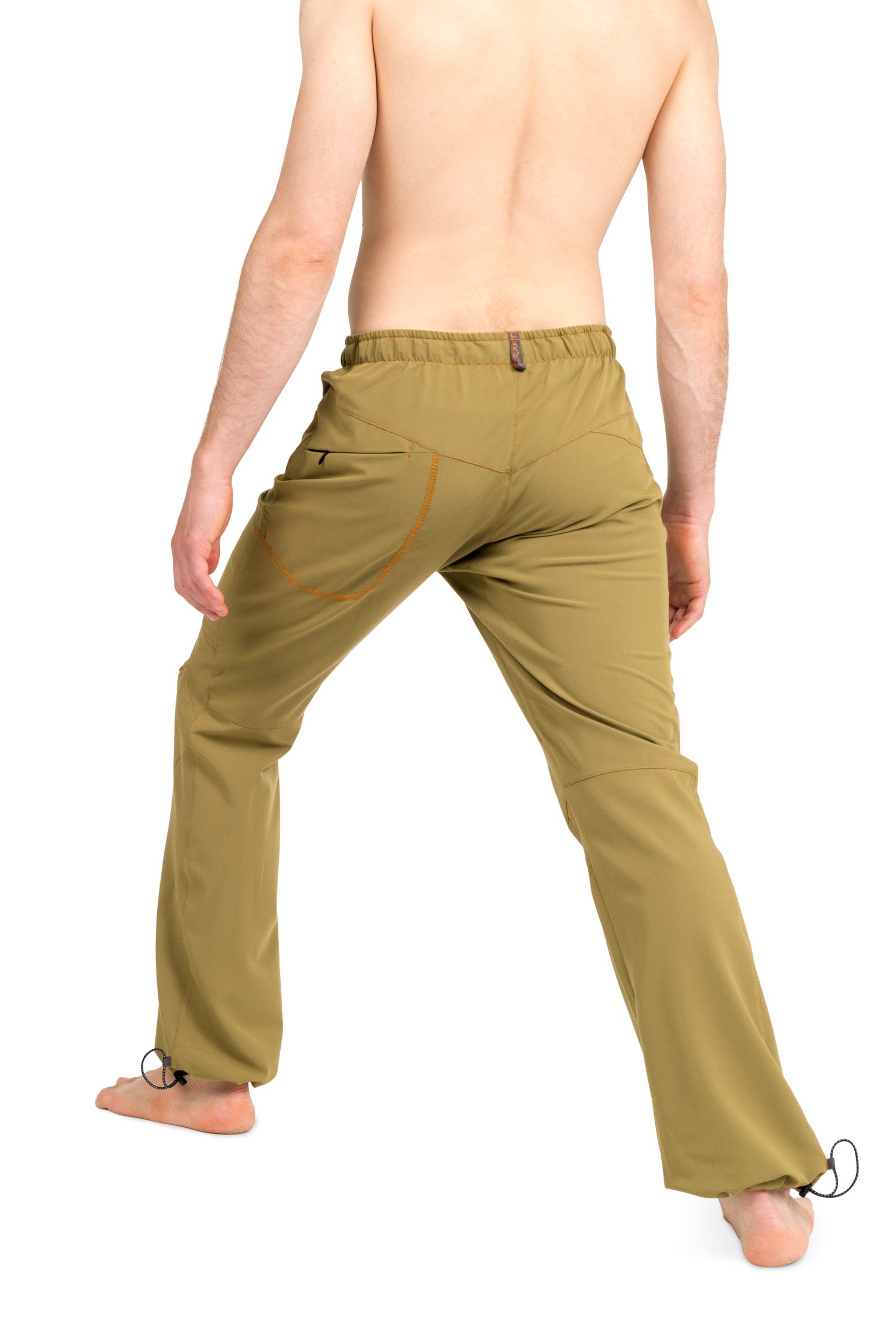 Ucraft "Xlite Rock Climbing, Bouldering and Yoga Pants. Lightweight, Stretching, Breathable (Size M, Color Mustard)