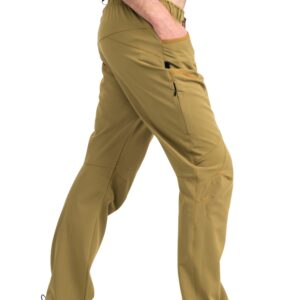 Ucraft "Xlite Rock Climbing, Bouldering and Yoga Pants. Lightweight, Stretching, Breathable (Size M, Color Mustard)