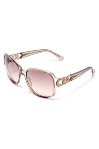 guess factory oversized chain-trim sunglasses