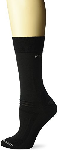 Icebreaker Merino womens Medium Cushion Wool for Women hiking socks, Black, Small US