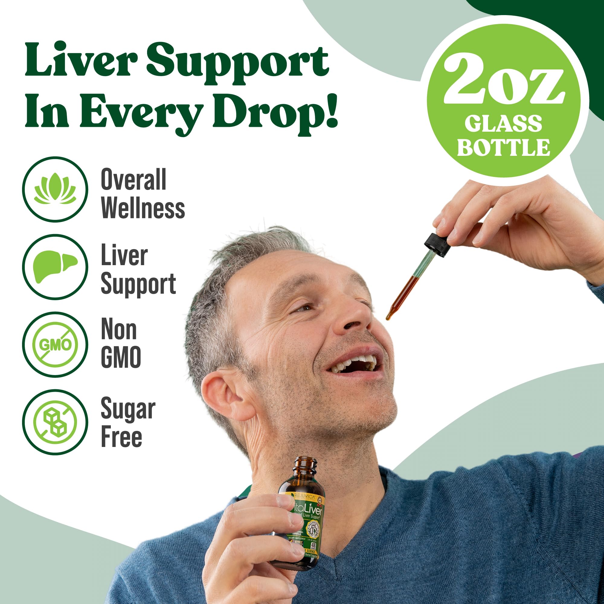 VitaLiver - Liver Health Supplement - Support Liver Cleanse & Detox - Liquid Delivery for Absorption - Milk Thistle, Artichoke, Chanca Piedra, Dandelion & More!