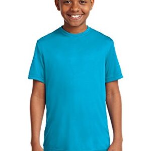 Sport-Tek YST350 Youth Competitor Tee, Atomic Blue, X-Large