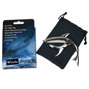 Shark Capo,Zinc Alloy Tone Clip for Acoustic,Folk,Electric Guitar and Ukulele (Black)