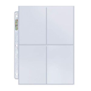 ultra pro 4-pocket platinum series page (3.5" x 5.25") - 200 ct.