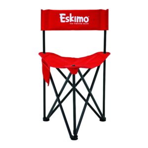 eskimo® xl folding ice chair, portable chairs, red/black, 27613