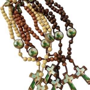 CLGIFT 30pcs mix lot full long rosary necklace Religious catholic Crucifix cross wholesale lot