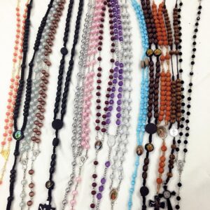 CLGIFT 30pcs mix lot full long rosary necklace Religious catholic Crucifix cross wholesale lot