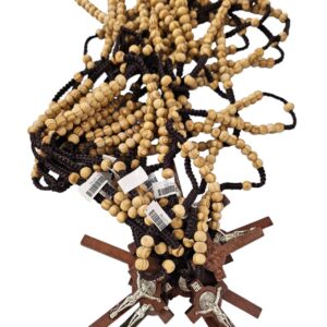 CLGIFT 30pcs mix lot full long rosary necklace Religious catholic Crucifix cross wholesale lot