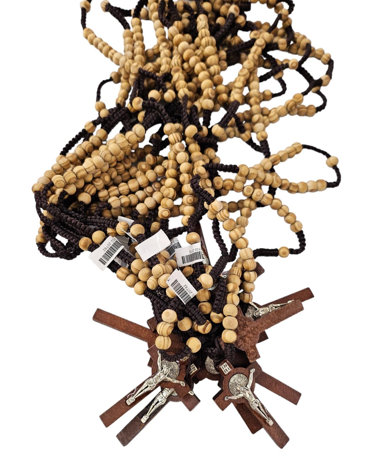 CLGIFT 30pcs mix lot full long rosary necklace Religious catholic Crucifix cross wholesale lot