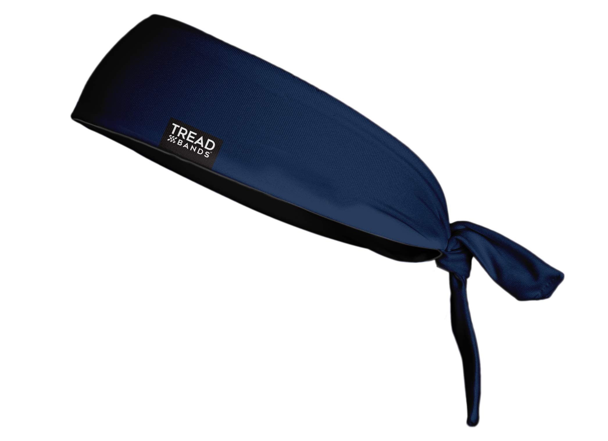 TreadBands All Terrain Tieback Non Slip Headband - Solid Colors (Navy Blue)