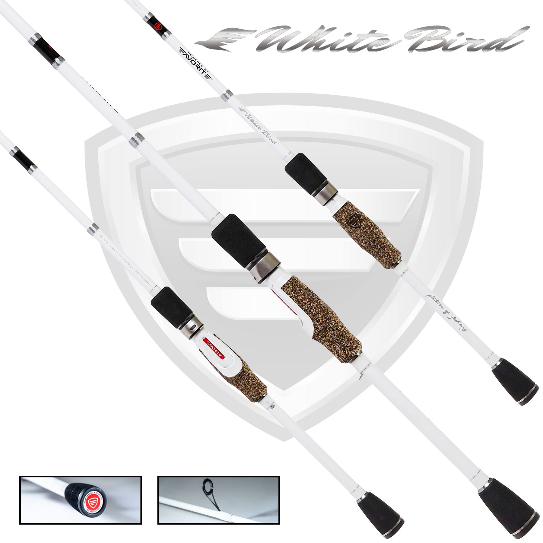 White Bird Powered by Favorite Spinning Rod