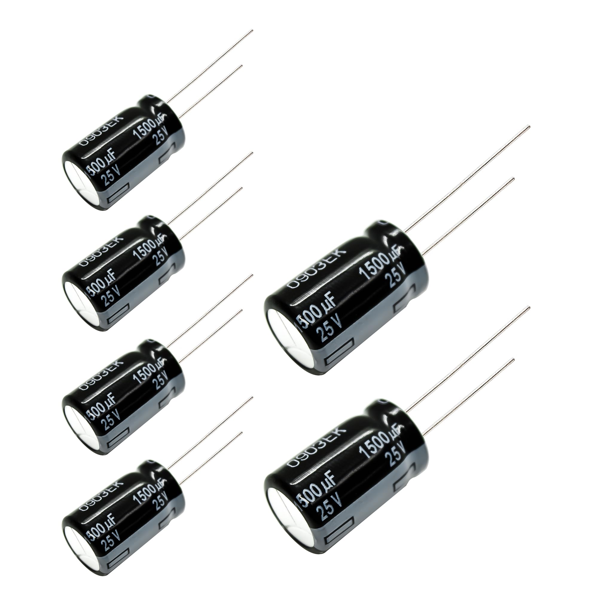 Replacement for 6 pcs Panasonic FR Series Capacitors 25V 1500uf Ultra Low ESR