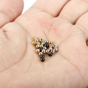 ORAZIO 25Pcs 16G Stainless Steel Replacement Balls Piercing Jewelry Balls for Women Men 3mm