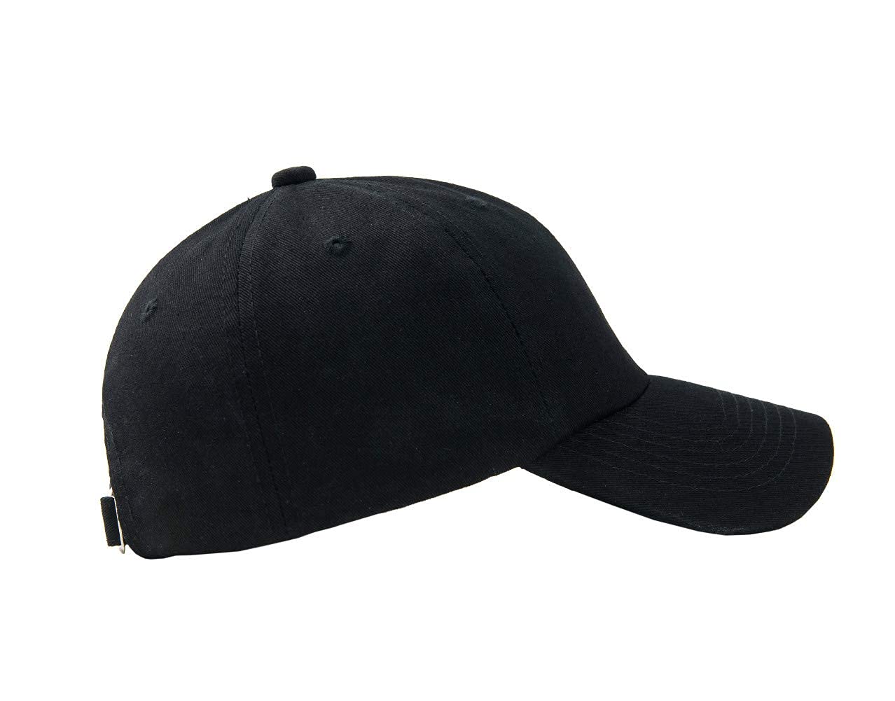 Hats for Men Classic Low Profile Adjustable Strapback Cotton Dad Hats Baseball Caps for Men and Women （Black）