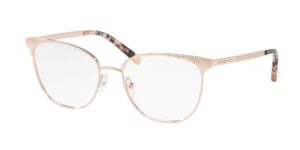 michael kors mk3018-1194 rose gold-tone eyeglasses frame w/demo lens-54mm