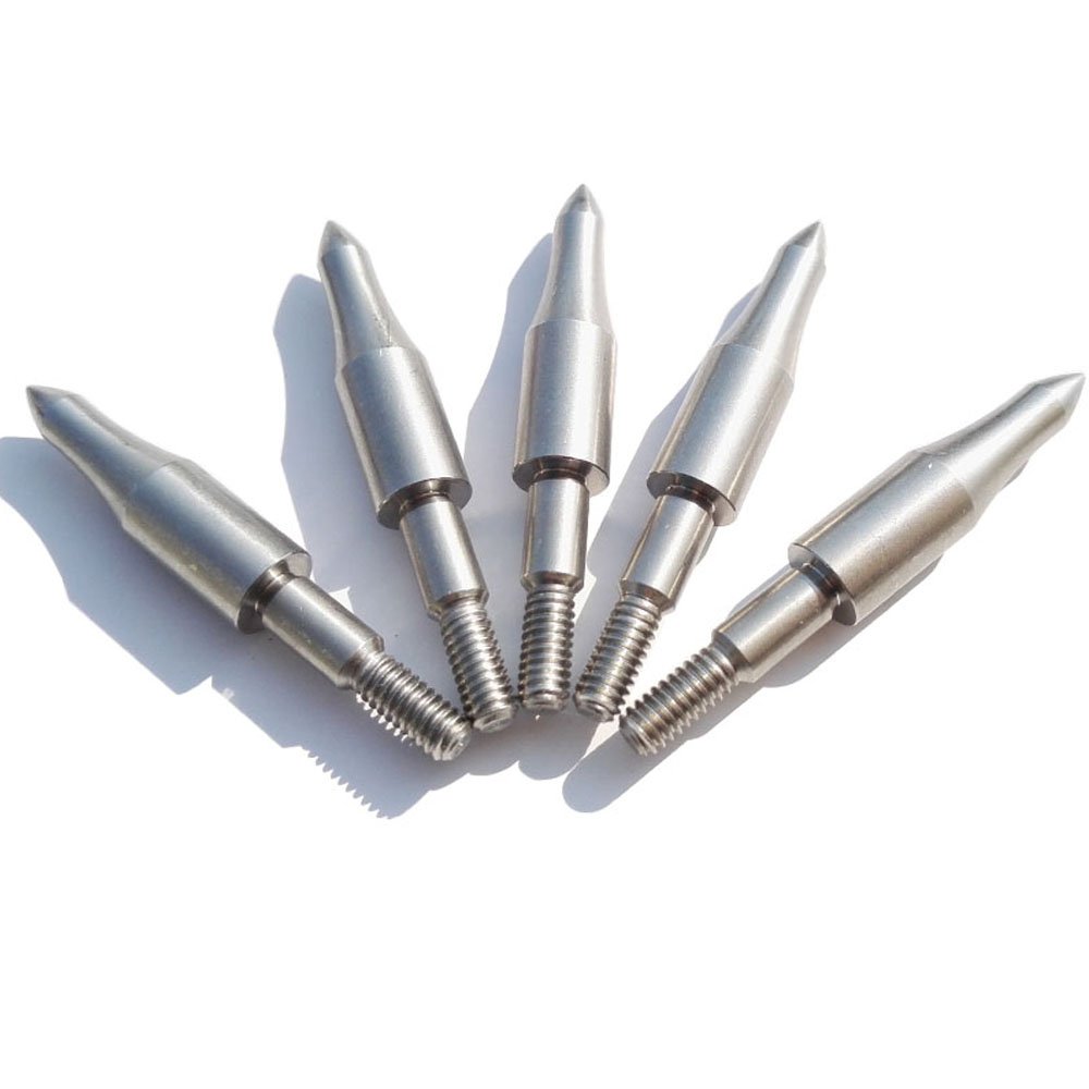 SHARROW Archery Screw-in Arrow Tip 125 Grain Traditional Arrowhead Hunting Arrow Head Compound Recurve Bow Target Field Point Practice 10 PCS