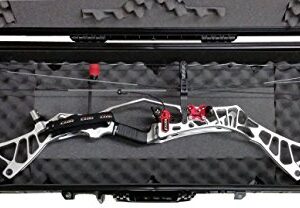 Case Club Waterproof Parallel Limb Compound Bow Pre-Cut Case with Silica Gel to Help Prevent Rust