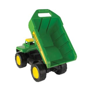 John Deere Big Scoop Sandbox Dump Truck Toy with Loader - Toddler Outdoor Toys and Summer Toys - Oversized Dump Truck Sandbox Toys - Kids Toys Ages 3 Years and Up