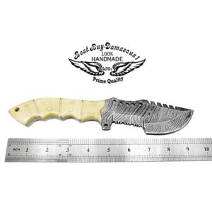 hunting knife Camel Bone 9.5'' Tracker knife Fixed Blade Handmade Damascus Steel Outdoors & Sports Camping Hunting Knife Prime Quality