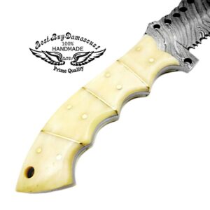 hunting knife Camel Bone 9.5'' Tracker knife Fixed Blade Handmade Damascus Steel Outdoors & Sports Camping Hunting Knife Prime Quality