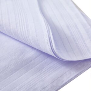 Ricosky Men's Pure White 100% Cotton Handkerchief