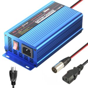 24V 5Amp Smart Automatic Battery Charger, Portable Battery Maintainer with XLR Connector for Car Boat Lawn Mower Marine Scooter Wheelchair Motorcycle eBike