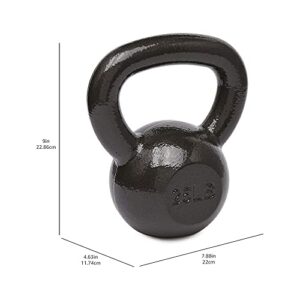 Amazon Basics Cast Iron Kettlebell, 25 pounds, Black